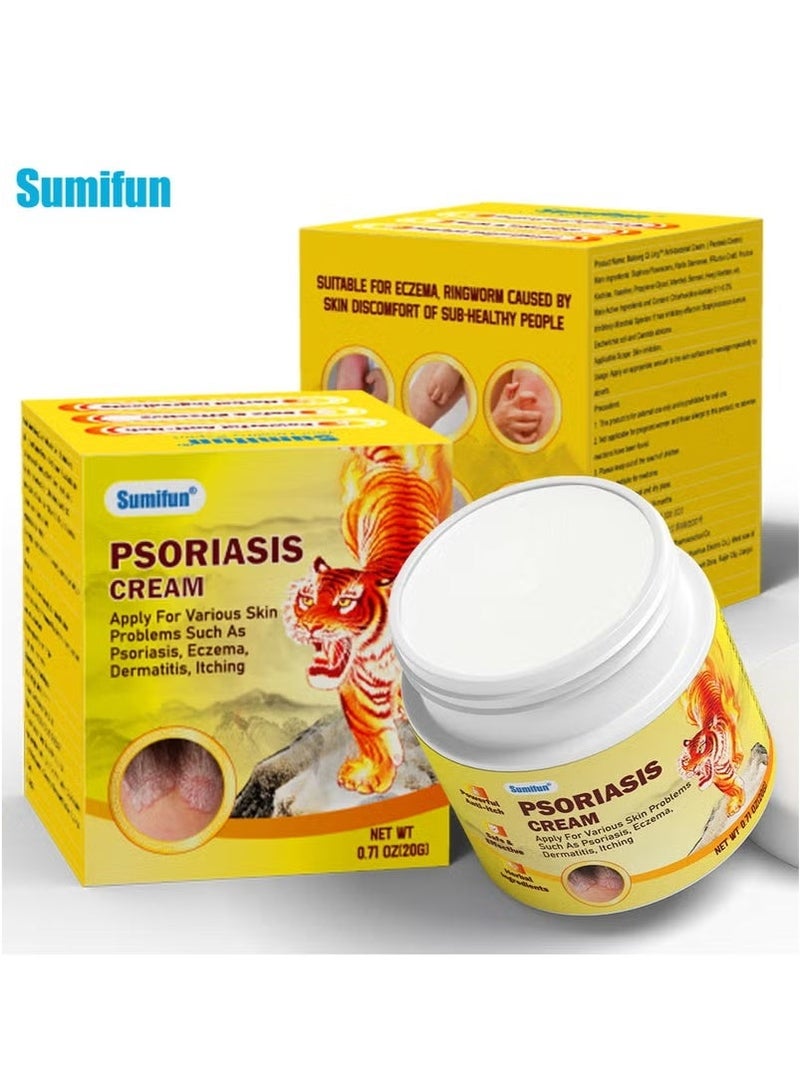 Sumifun Psoriasis Cream for Multiple Skin Problems, such as Psoriasis, Eczema, Dermatitis, and Itching (20g) - Image 4